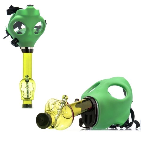 Bongo Zielona Maska Gazowa Fluorescencyjna